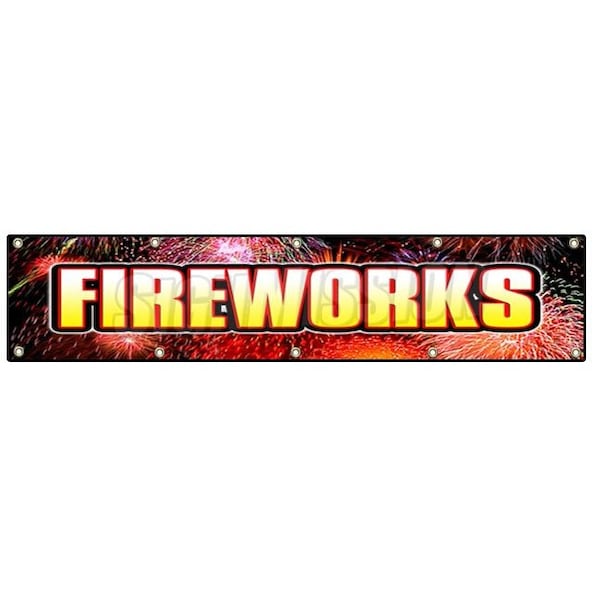 Signmission FIREWORKS I BANNER SIGN stand firework signs B-120 Fireworks1 - main